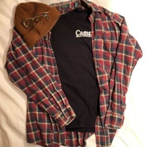 Plaid Flannel Button-down